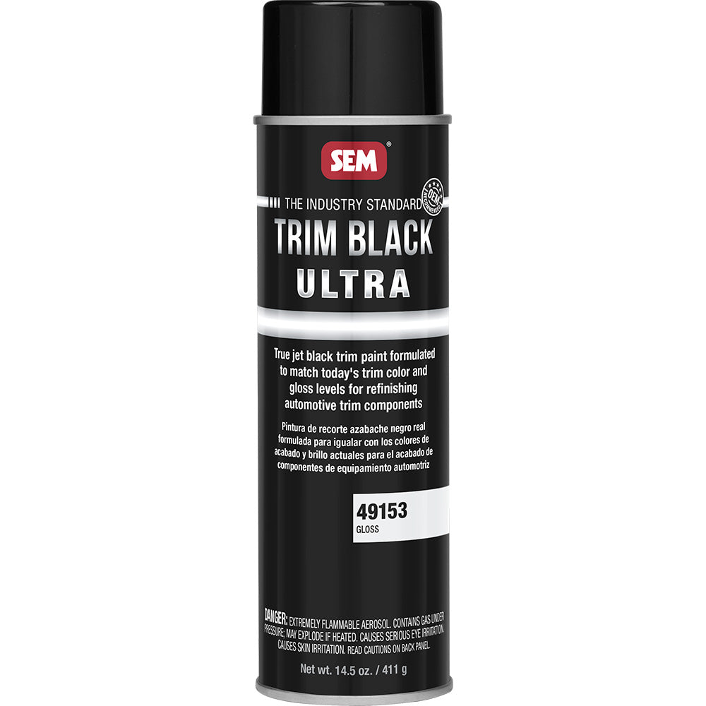 SEM Trim Black Ultra - 20oz Aerosol Can - Gloss Finish [49153]