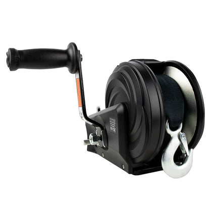 Powerwinch Select Series Winch 2,500lb, 2 Speed, 6" Crank Arm - Carbon Black [21400-W-2500-6-B-R]
