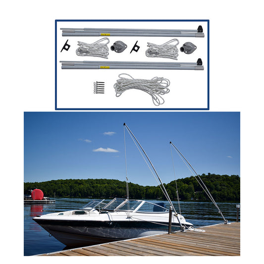 Dock Edge Supreme EZ-Stow Mooring Whips - 10' - 4,000lbs - Up to 21' [DE3330F]