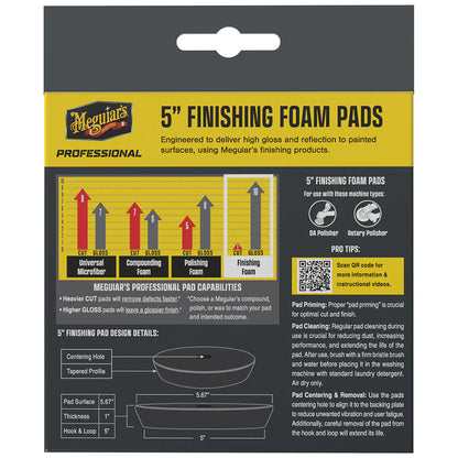 Meguiar's Professional 5" Finishing Foam Pads *2-Pack [M5FFP2]